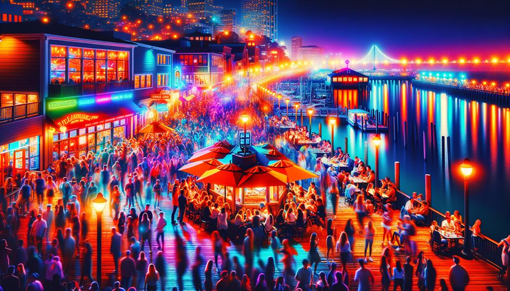 exploring fisherman s wharf at night