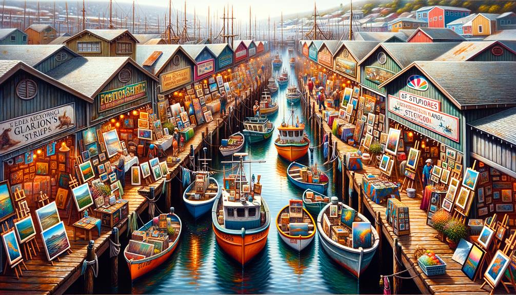 fisherman s wharf art scene