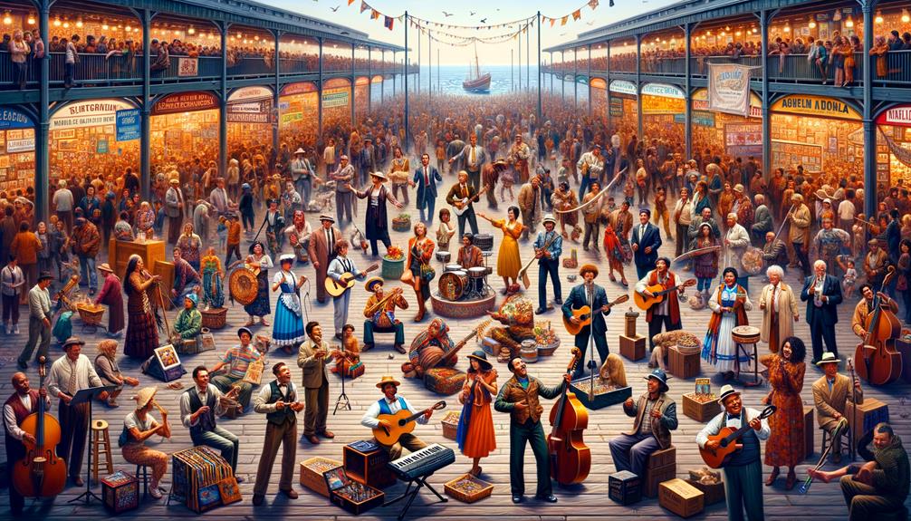 vibrant street performers galore