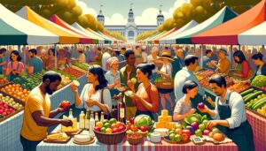 vibrant food and wine